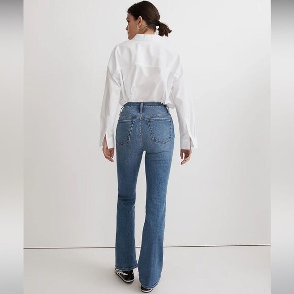 Madewell Skinny Flare High Rise Jeans in Fairson Wash Size 33 NWT - Picture 3 of 16